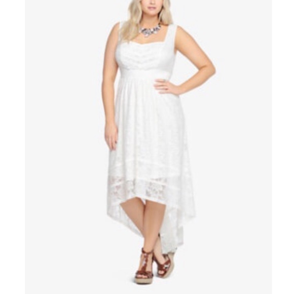 torrid Dresses & Skirts - Torrid Women's Hi-Low Floral Lace Dress Size Large